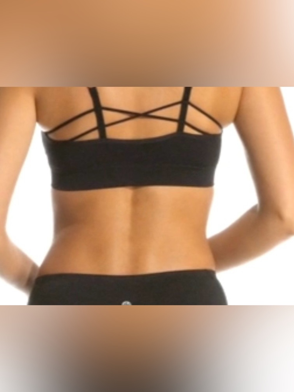 NWOT Marika Black Strappy Sports Bralette - Women Intimates